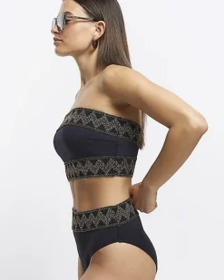 River Island high waisted embellished bikini bottoms< Swimwear & Beachwear