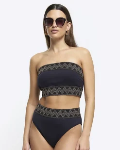 River Island high waisted embellished bikini bottoms< Swimwear & Beachwear