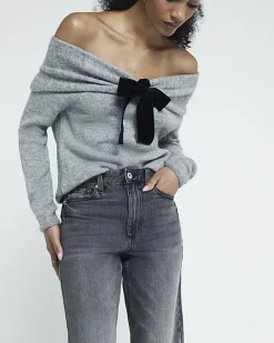 River Island high waisted relaxed straight fit jeans< Jeans
