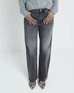 River Island high waisted relaxed straight fit jeans< Jeans