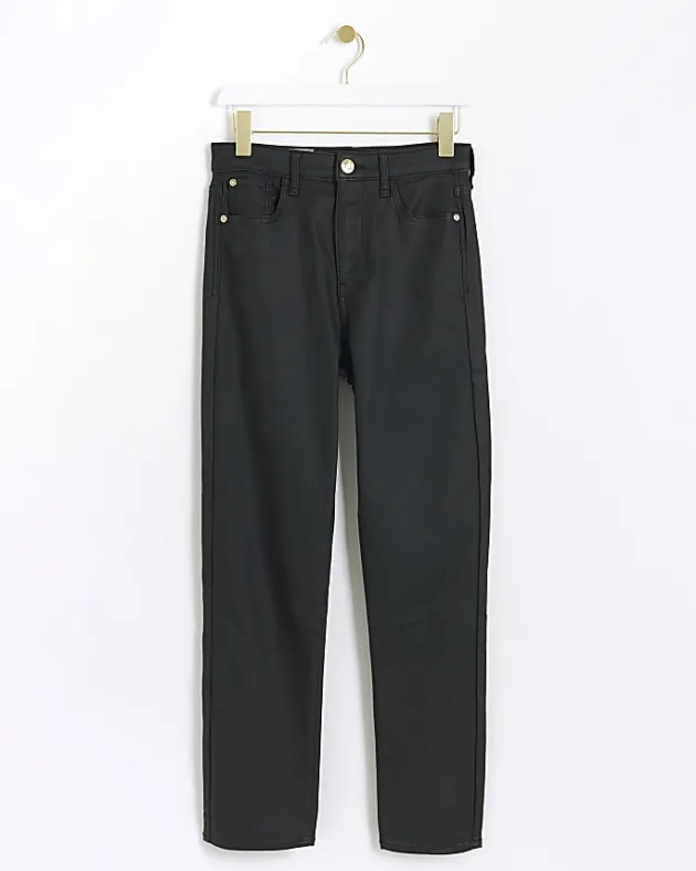 River Island high waisted slim coated jeans< Jeans