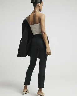 River Island high waisted slim coated jeans< Jeans