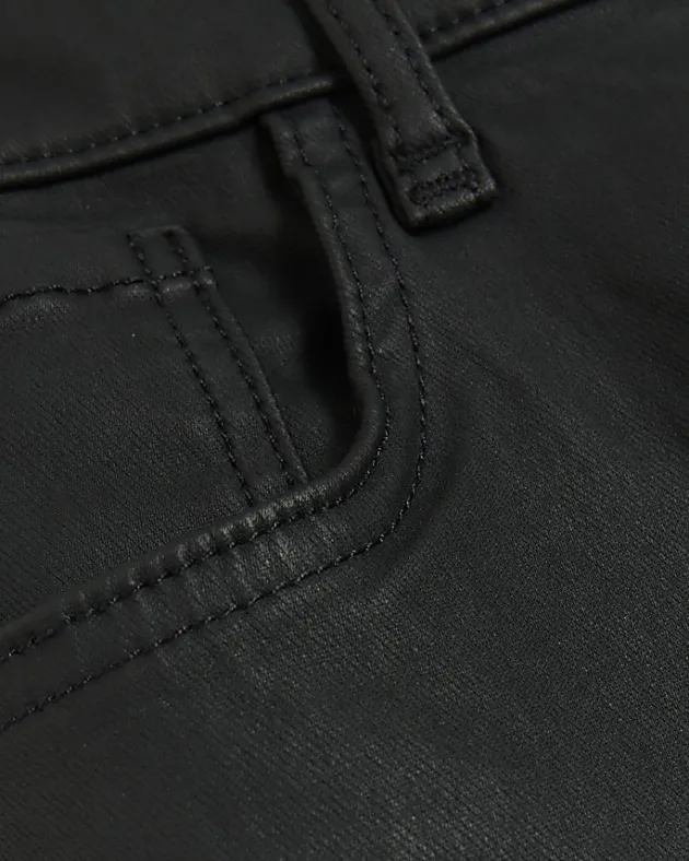 River Island high waisted slim coated jeans< Jeans