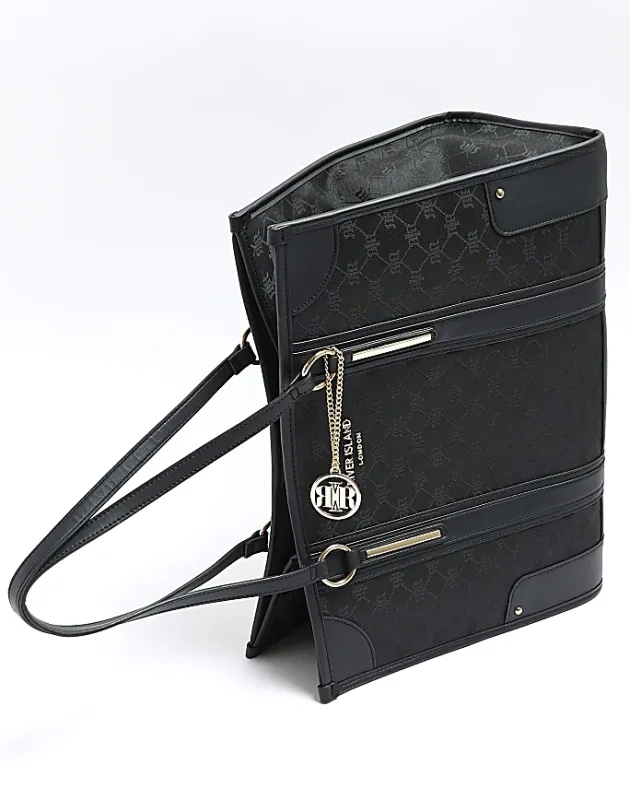 River Island jacquard RI monogram shopper bag< Bags, Purses & Luggage