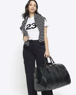 River Island large embossed RI monogram travel bag< Bags, Purses & Luggage