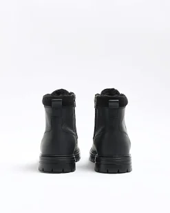River Island leather padded collar boots< Essentials