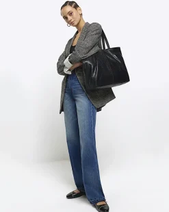 River Island leather shopper bag< Bags, Purses & Luggage
