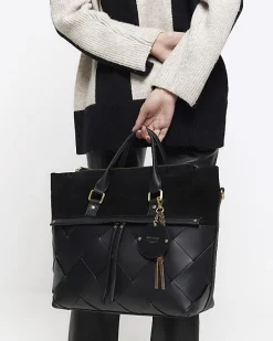 River Island leather weave shopper bag< Bags, Purses & Luggage