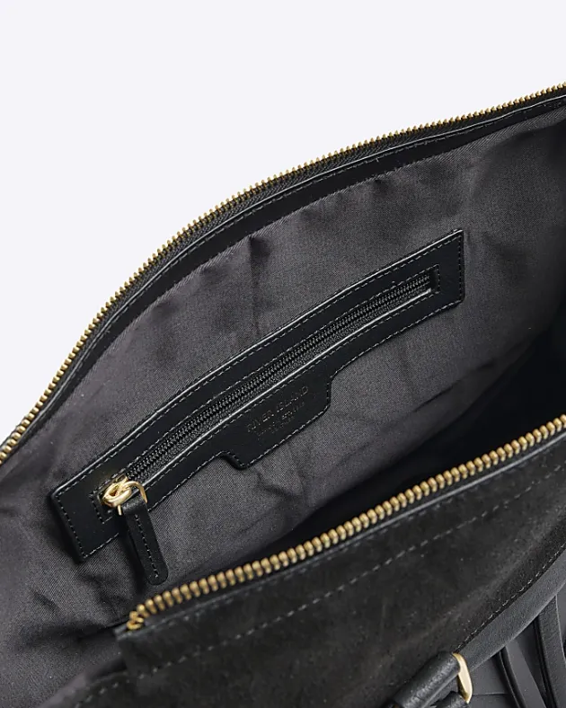 River Island leather weave shopper bag< Bags, Purses & Luggage