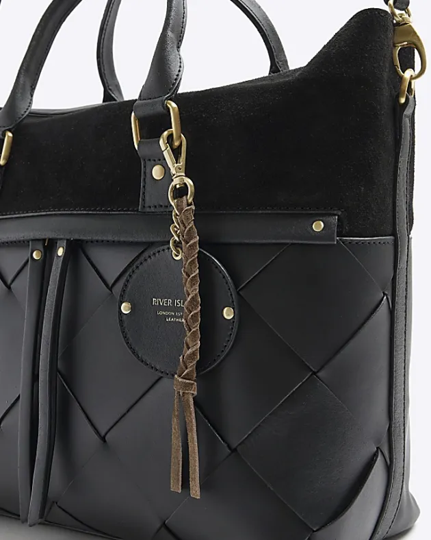 River Island leather weave shopper bag< Bags, Purses & Luggage
