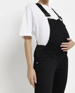 River Island maternity denim dungarees< Maternity
