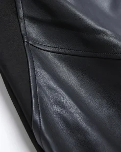 River Island maternity faux leather mix pencil skirt< Maternity