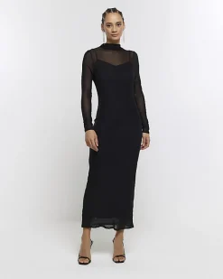 River Island mesh bodycon maxi dress< Dresses