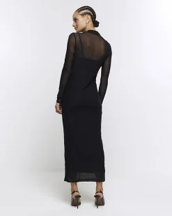 River Island mesh bodycon maxi dress< Dresses