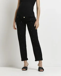 River Island mid rise maternity mom jeans< Maternity