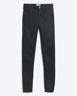 River Island mid rise skinny coated jeans< Jeans