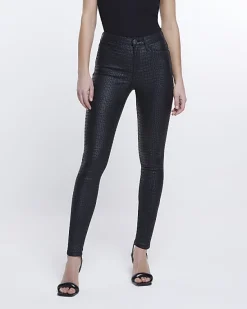 River Island Molly coated super skinny jeans< Jeans