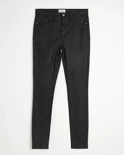 River Island Molly coated super skinny jeans< Jeans