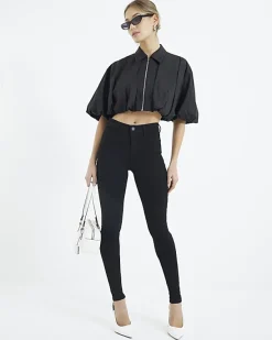 River Island Molly mid rise bum sculpt skinny jeans< Jeans