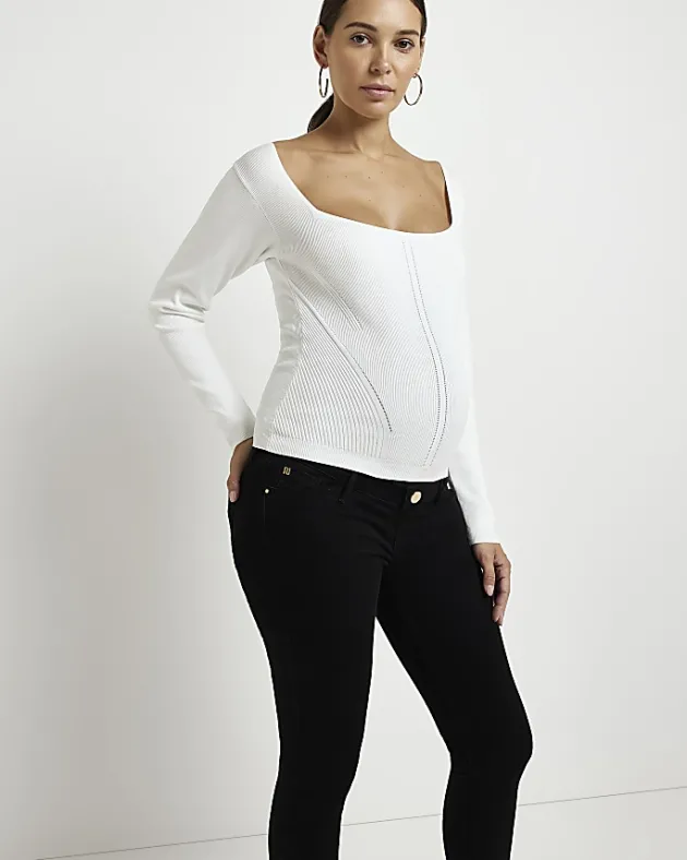 River Island Molly mid rise maternity skinny jeans< Maternity