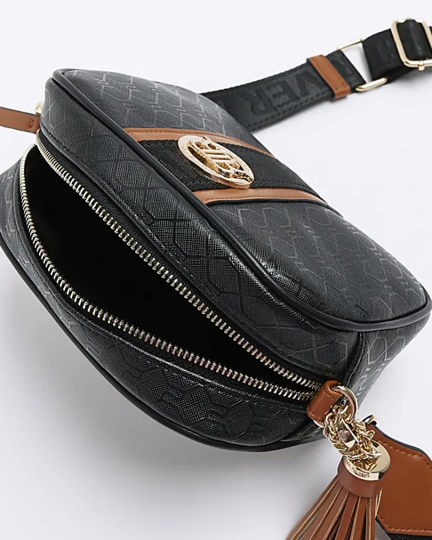 River Island monogram cross body bag< Bags, Purses & Luggage