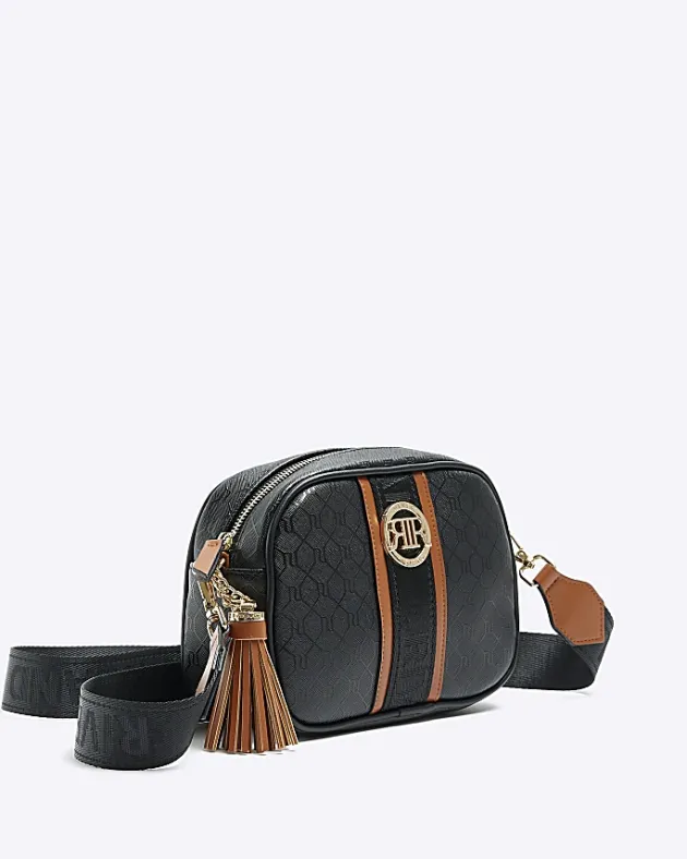 River Island monogram cross body bag< Bags, Purses & Luggage