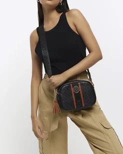 River Island monogram cross body bag< Bags, Purses & Luggage