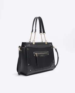 River Island monogram panel zip tote bag< Bags, Purses & Luggage