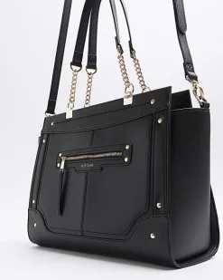 River Island monogram panel zip tote bag< Bags, Purses & Luggage