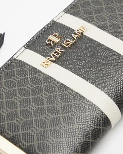 River Island monogram stripe purse< Bags, Purses & Luggage