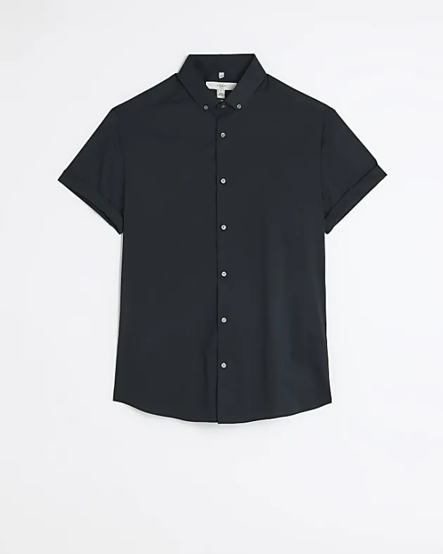 River Island Muscle fit short sleeve shirt< Shirts