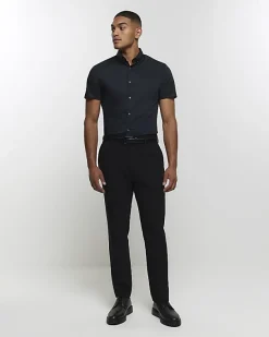 River Island Muscle fit short sleeve shirt< Shirts