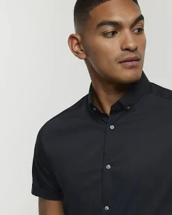 River Island Muscle fit short sleeve shirt< Shirts