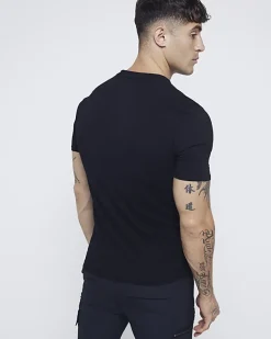 River Island muscle fit V neck t-shirt< Essentials