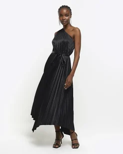 River Island pleated asymmetric midi dress< Dresses