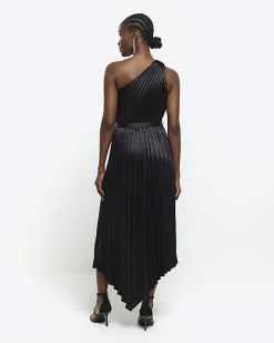 River Island pleated asymmetric midi dress< Dresses