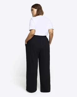 River Island pleated wide leg trousers< Trousers
