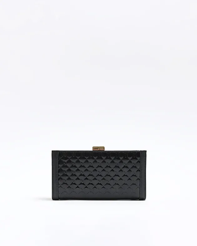 River Island quilted clip top purse< Bags, Purses & Luggage