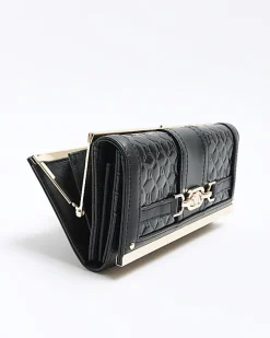River Island quilted clip top purse< Bags, Purses & Luggage
