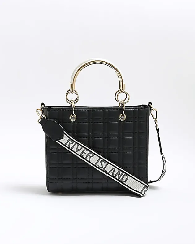River Island quilted corsage tote bag< Bags, Purses & Luggage