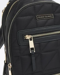 River Island Quilted Zip Backpack< Bags, Purses & Luggage