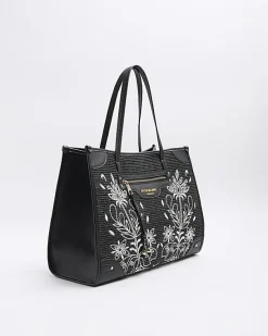River Island raffia embroidered tote bag< Bags, Purses & Luggage