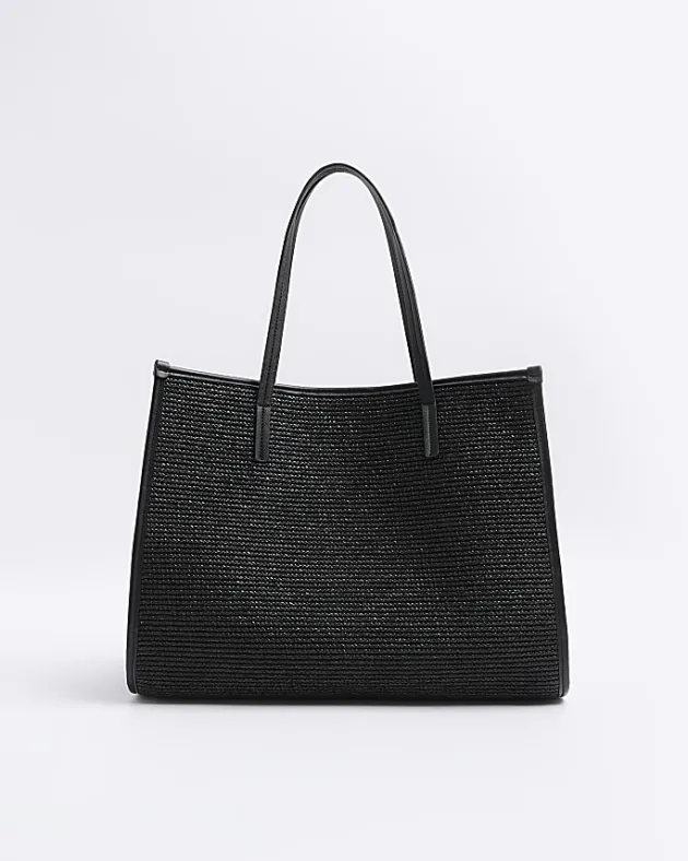 River Island raffia embroidered tote bag< Bags, Purses & Luggage