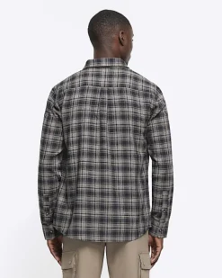 River Island regular fit check shirt< Shirts