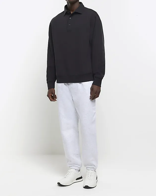 River Island regular fit collared rugby polo< Polo Shirts