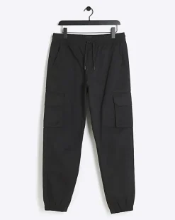 River Island regular fit cuffed cargo trousers< Trousers