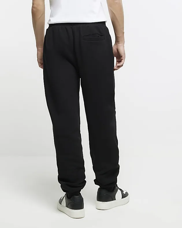 River Island regular fit cuffed joggers< Tracksuits