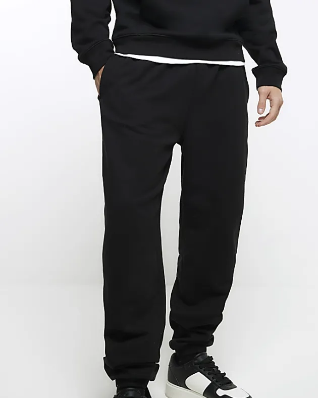 River Island regular fit cuffed joggers< Tracksuits