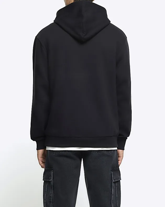 River Island regular fit graphic hoodie< Hoodies & Sweatshirts