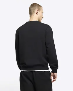 River Island regular fit long sleeve sweatshirt< Hoodies & Sweatshirts